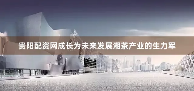 贵阳配资网成长为未来发展湘茶产业的生力军